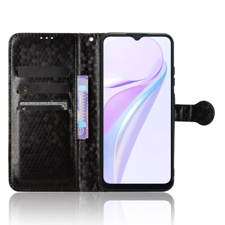 For Blackview Wave 6C Honeycomb Dot Texture Leather Phone Case(Black) - More Brand by PMC Jewellery | Online Shopping South Africa | PMC Jewellery | Buy Now Pay Later Mobicred