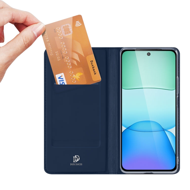 For Xiaomi Poco M6 4G DUX DUCIS Skin Pro Series Flip Leather Phone Case(Blue) - Xiaomi Cases by DUX DUCIS | Online Shopping South Africa | PMC Jewellery | Buy Now Pay Later Mobicred