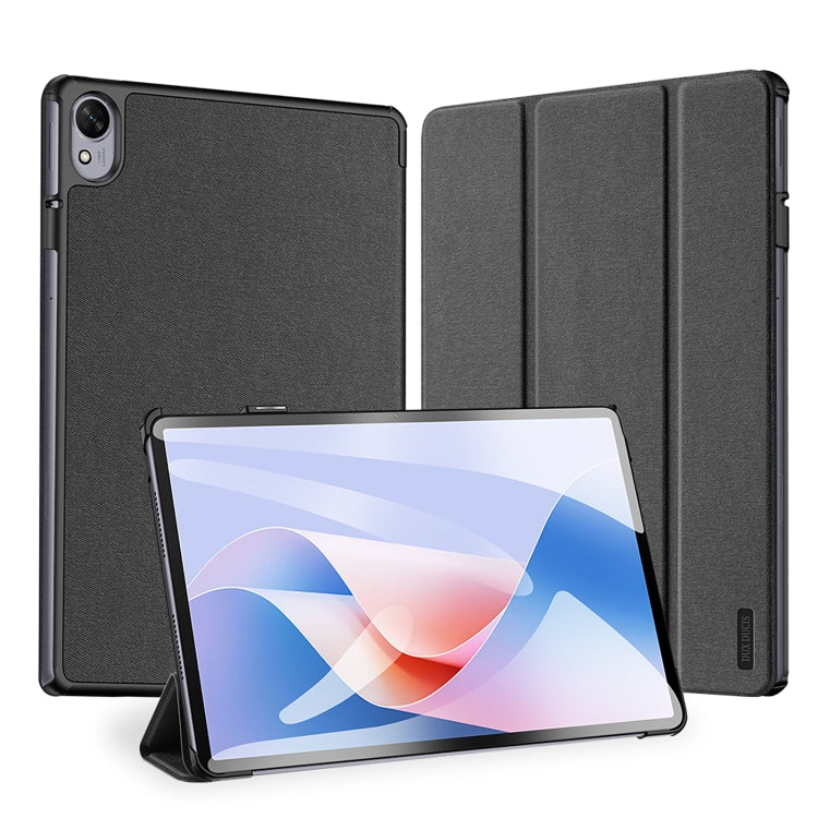 For Huawei MatePad 11.5 S DUX DUCIS Domo Series Cloth Texture Magnetic Leather Tablet Case(Black) - Huawei by DUX DUCIS | Online Shopping South Africa | PMC Jewellery | Buy Now Pay Later Mobicred