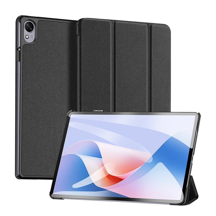 For Huawei MatePad 11.5 S DUX DUCIS Domo Series Cloth Texture Magnetic Leather Tablet Case(Black) - Huawei by DUX DUCIS | Online Shopping South Africa | PMC Jewellery | Buy Now Pay Later Mobicred