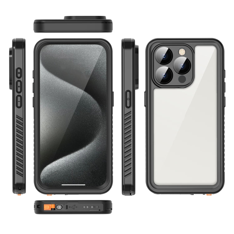 For iPhone 15 Pro RedPepper Shockproof IP68 Waterproof PC + TPU Protective Case(Black) - free shipping - PMC Jewellery - Order now!