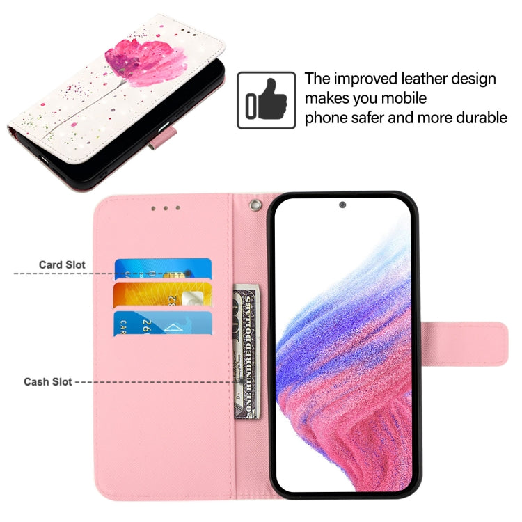 For Samsung Galaxy S25 Ultra 5G 3D Painting Horizontal Flip Leather Phone Case(Flower) - Galaxy S25 Ultra 5G Cases by PMC Jewellery | Online Shopping South Africa | PMC Jewellery | Buy Now Pay Later Mobicred