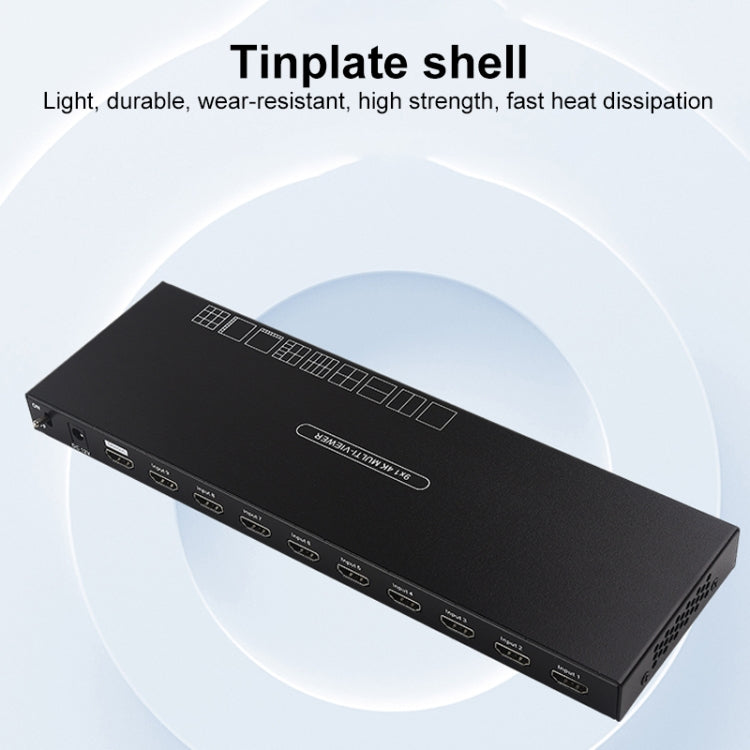 Measy MV4391 9-screen 4K HDMI 1080P Simultaneous Display Splitter(EU Plug) - free shipping - PMC TechLife - Order now!