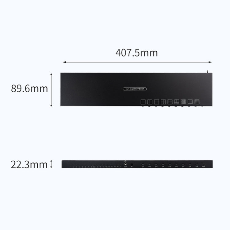 Measy MV43161 16-screen 4K HDMI 1080P Simultaneous Display Splitter(EU Plug) - free shipping - PMc TechLife - Order now!