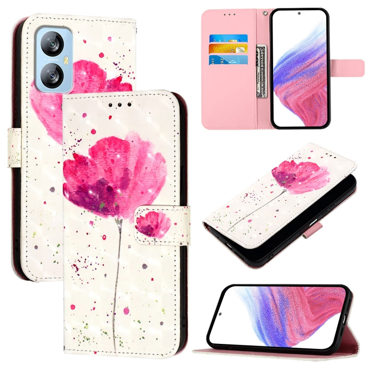 For Blackview A52 3D Painting Horizontal Flip Leather Phone Case(Flower) - More Brand by PMC Jewellery | Online Shopping South Africa | PMC Jewellery | Buy Now Pay Later Mobicred