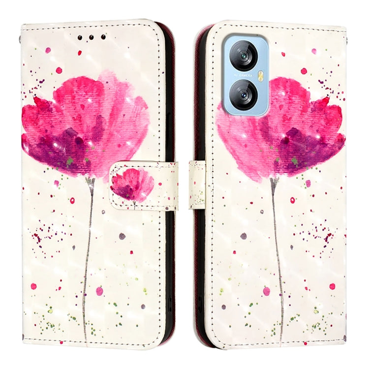For Blackview A52 3D Painting Horizontal Flip Leather Phone Case(Flower) - More Brand by PMC Jewellery | Online Shopping South Africa | PMC Jewellery | Buy Now Pay Later Mobicred