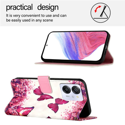 For Blackview Color 8 3D Painting Horizontal Flip Leather Phone Case(Rose Butterfly) - More Brand by PMC Jewellery | Online Shopping South Africa | PMC Jewellery | Buy Now Pay Later Mobicred