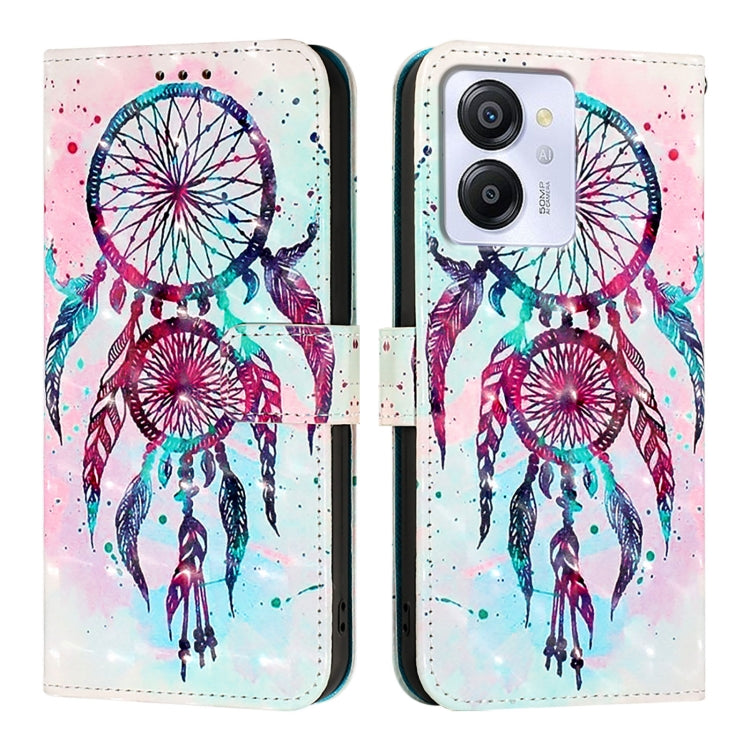 For Blackview Color 8 3D Painting Horizontal Flip Leather Phone Case(Color Drop Wind Chimes) - More Brand by PMC Jewellery | Online Shopping South Africa | PMC Jewellery | Buy Now Pay Later Mobicred