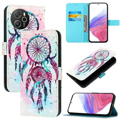 For Blackview Shark 8 3D Painting Horizontal Flip Leather Phone Case(Color Drop Wind Chimes) - More Brand by PMC Jewellery | Online Shopping South Africa | PMC Jewellery | Buy Now Pay Later Mobicred