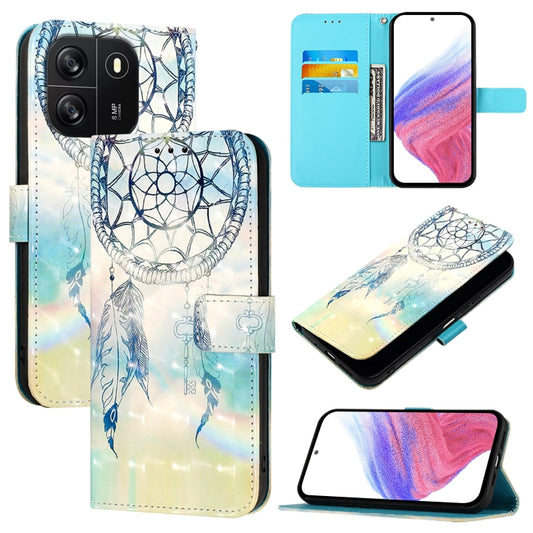 For Blackview Wave 6C 3D Painting Horizontal Flip Leather Phone Case(Dream Wind Chimes) - More Brand by PMC Jewellery | Online Shopping South Africa | PMC Jewellery | Buy Now Pay Later Mobicred
