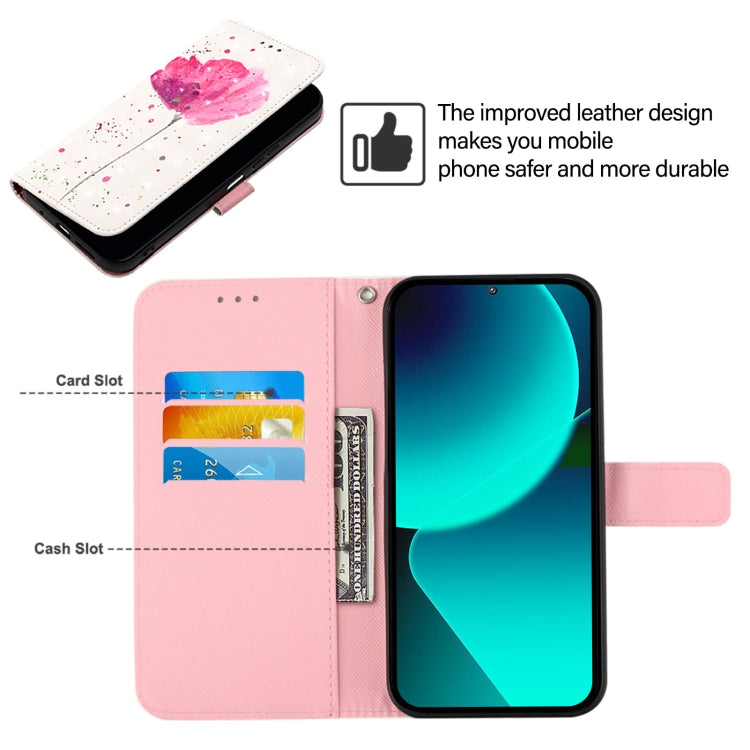 For Google Pixel 9 3D Painting Horizontal Flip Leather Phone Case(Flower) - Google Cases by PMC Jewellery | Online Shopping South Africa | PMC Jewellery | Buy Now Pay Later Mobicred