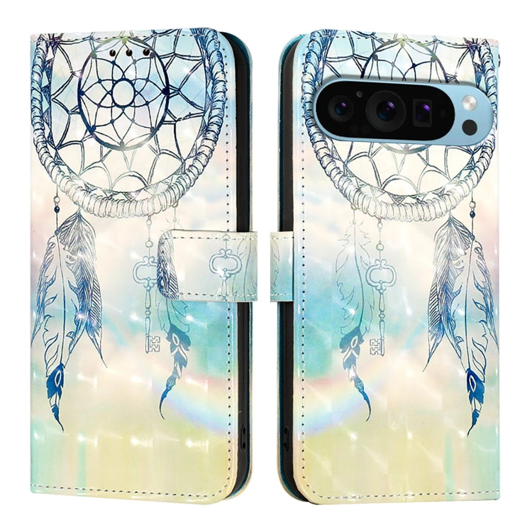 For Google Pixel 9 Pro XL 3D Painting Horizontal Flip Leather Phone Case(Dream Wind Chimes) - Google Cases by PMC Jewellery | Online Shopping South Africa | PMC Jewellery | Buy Now Pay Later Mobicred