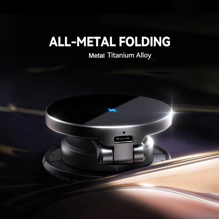 JOYROOM JR-ZS408 Metal Car Magnetic Wireless Charger Holder(Black) - free shipping - PMC Jewellery - Order now!