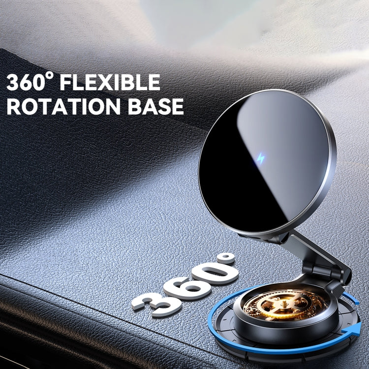 JOYROOM JR-ZS408 Metal Car Magnetic Wireless Charger Holder(Black) - free shipping - PMC Jewellery - Order now!