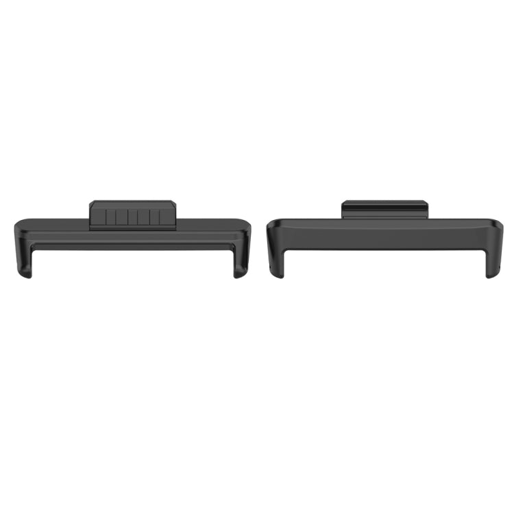 For Huawei Watch Fit3 20mm 1 Pair Zinc Alloy Metal Watch Band Connector(Black) - Other Accessories by PMc TechLife | Online Shopping South Africa | PMc TechLife | Buy Now Pay Later Mobicred
