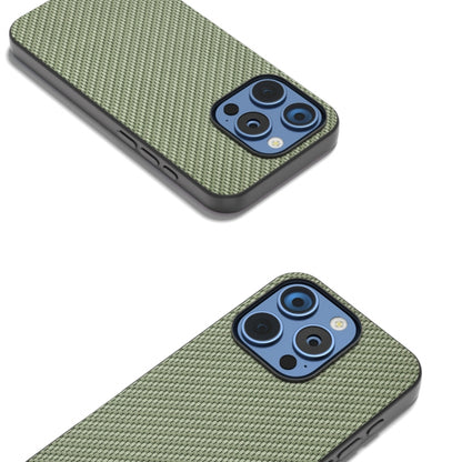 For iPhone 16 Pro Carbon Fiber Texture Protective Phone Case(Green) - iPhone 16 Pro Cases by PMC Jewellery | Online Shopping South Africa | PMC Jewellery | Buy Now Pay Later Mobicred