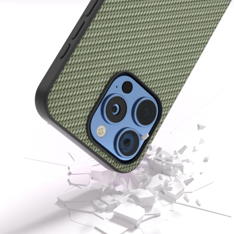 For iPhone 16 Pro Carbon Fiber Texture Protective Phone Case(Green) - iPhone 16 Pro Cases by PMC Jewellery | Online Shopping South Africa | PMC Jewellery | Buy Now Pay Later Mobicred