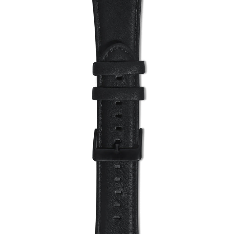 For Apple Watch Ultra 2 49mm Oil Wax Genuine Leather Watch Band(Black) - Watch Bands by PMC TechLife | Online Shopping South Africa | PMC TechLife | Buy Now Pay Later Mobicred