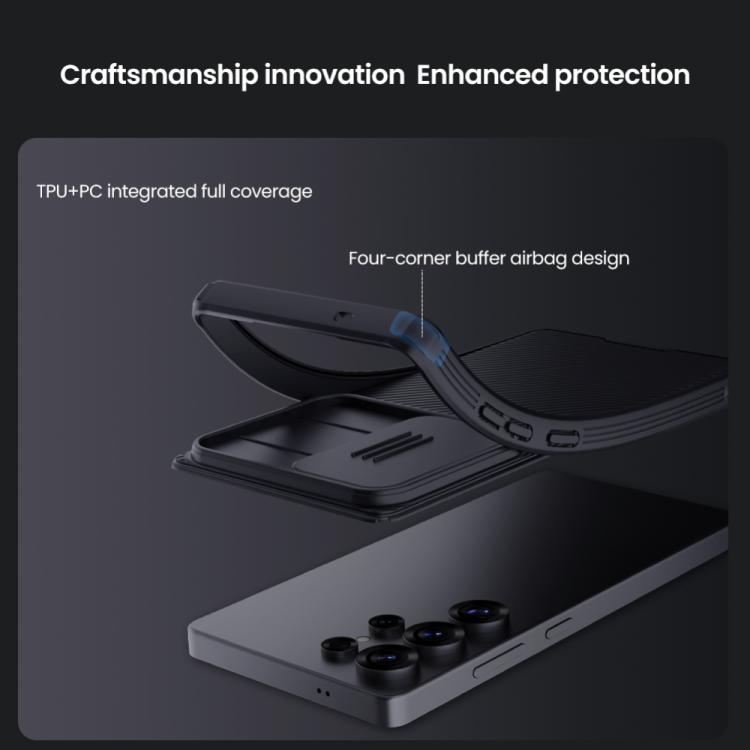 For Samsung Galaxy S25 Ultra 5G NILLKIN Black Mirror Pro Series Camshield PC Phone Case(Blue) - Galaxy S25 Ultra 5G Cases by NILLKIN | Online Shopping South Africa | PMc TechLife | Buy Now Pay Later Mobicred
