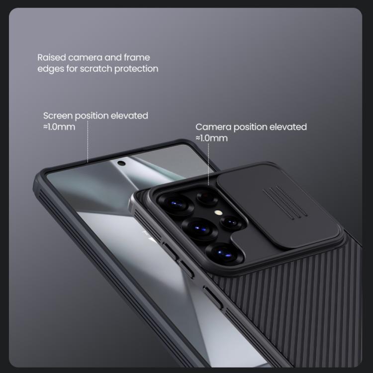 For Samsung Galaxy S25 Ultra 5G NILLKIN Black Mirror Pro Series Camshield PC Phone Case(Blue) - Galaxy S25 Ultra 5G Cases by NILLKIN | Online Shopping South Africa | PMc TechLife | Buy Now Pay Later Mobicred