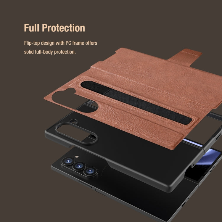 For Samsung Galaxy Z Fold6 5G NILLKIN Ogg Leather Phone Case(Black) - Galaxy Z Fold6 5G Cases by NILLKIN | Online Shopping South Africa | PMC Jewellery | Buy Now Pay Later Mobicred