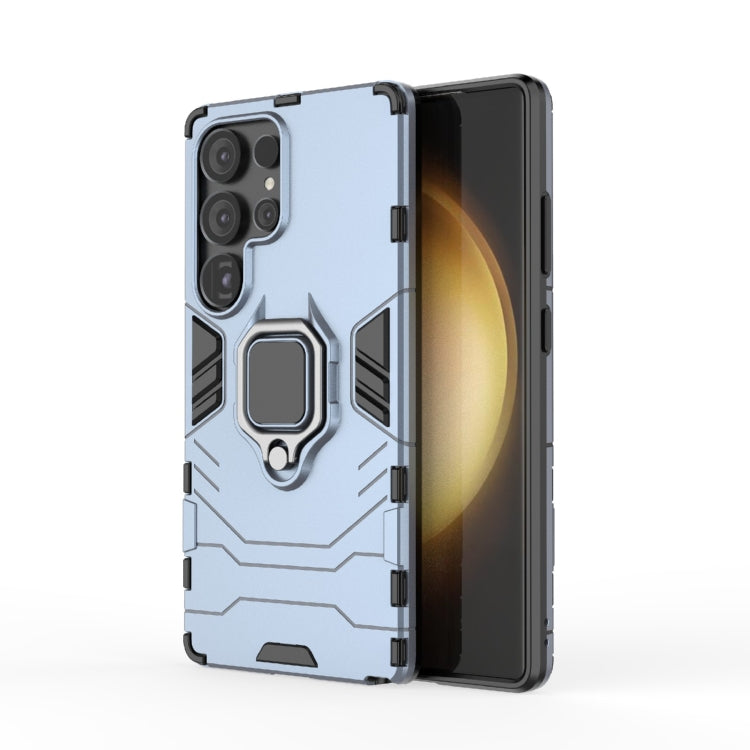 For Samsung Galaxy S25 Ultra 5G PC + TPU Shockproof Protective Phone Case with Magnetic Ring Holder(Navy Blue) - Galaxy S25 Ultra 5G Cases by PMC TechLife | Online Shopping South Africa | PMC TechLife | Buy Now Pay Later Mobicred