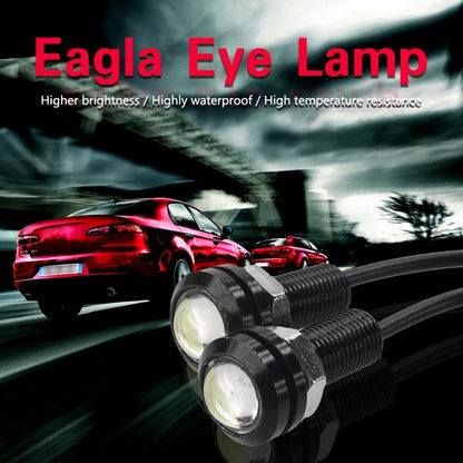 10pcs 23mm 1.5W DC12V Motorcycle Eagle Eye Light Double Lens Strobe Light(Red Light) - Eagle Eye Lights by PMC Jewellery | Online Shopping South Africa | PMC Jewellery | Buy Now Pay Later Mobicred