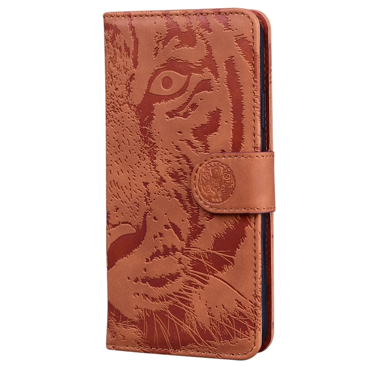 For Redmi K70 / K70 Pro Tiger Embossing Pattern Flip Leather Phone Case(Brown) - K70 Cases by PMC Jewellery | Online Shopping South Africa | PMC Jewellery | Buy Now Pay Later Mobicred