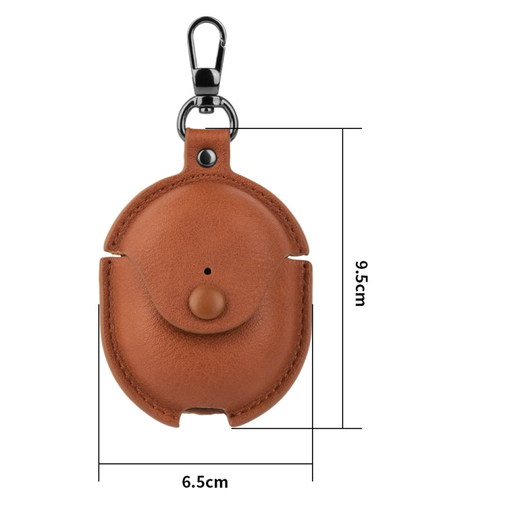 For Redmi Buds 4 Business Leather Earphone Protective Case with Hook(Green) - free shipping - PMC Jewellery - Order now!
