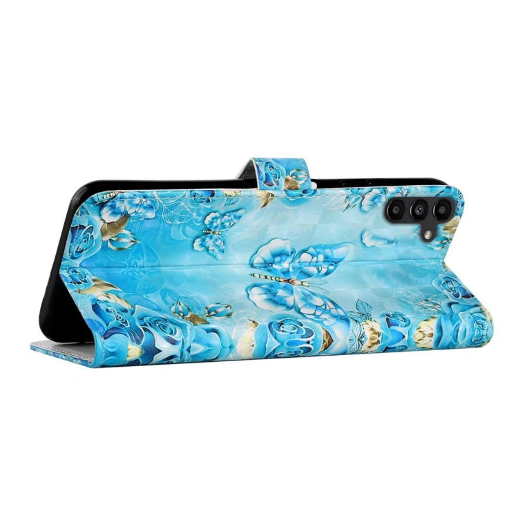 For Samsung Galaxy S25 5G Oil Embossed 3D Drawing Leather Phone Case(Blue Butterflies) - Galaxy S25 5G Cases by PMC TechLife | Online Shopping South Africa | PMC TechLife | Buy Now Pay Later Mobicred
