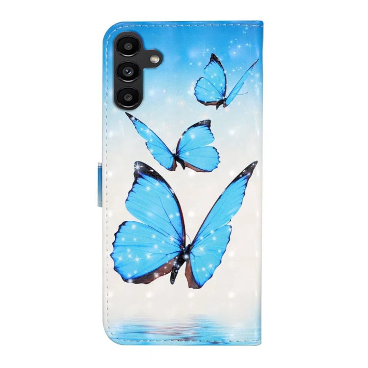 For Samsung Galaxy S25 5G Oil Embossed 3D Drawing Leather Phone Case(3 Butterflies) - Galaxy S25 5G Cases by PMC TechLife | Online Shopping South Africa | PMC TechLife | Buy Now Pay Later Mobicred