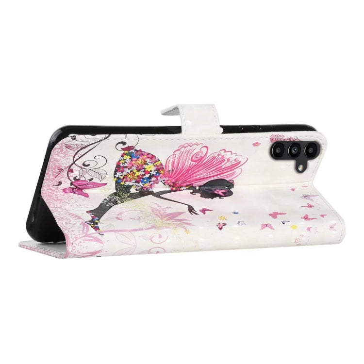 For Samsung Galaxy S25 5G Oil Embossed 3D Drawing Leather Phone Case(Flower Fairy) - Galaxy S25 5G Cases by PMC TechLife | Online Shopping South Africa | PMC TechLife | Buy Now Pay Later Mobicred