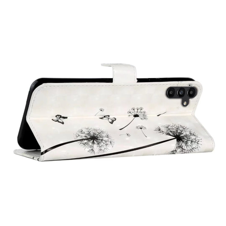 For Samsung Galaxy S25 5G Oil Embossed 3D Drawing Leather Phone Case(Couple Dandelion) - Galaxy S25 5G Cases by PMC TechLife | Online Shopping South Africa | PMC TechLife | Buy Now Pay Later Mobicred