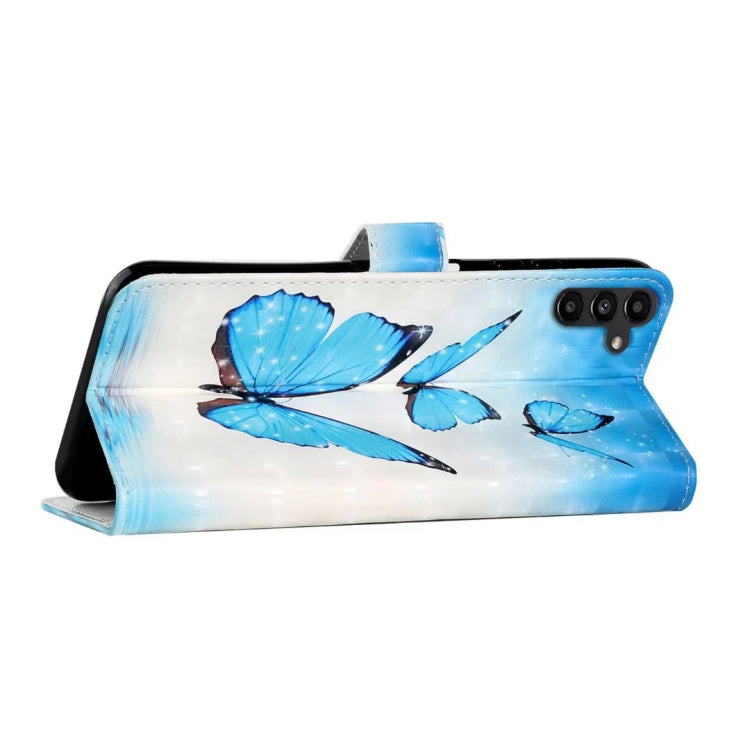 For Samsung Galaxy S25+ 5G Oil Embossed 3D Drawing Leather Phone Case(3 Butterflies) - Galaxy S25+ 5G Cases by PMC TechLife | Online Shopping South Africa | PMC TechLife | Buy Now Pay Later Mobicred