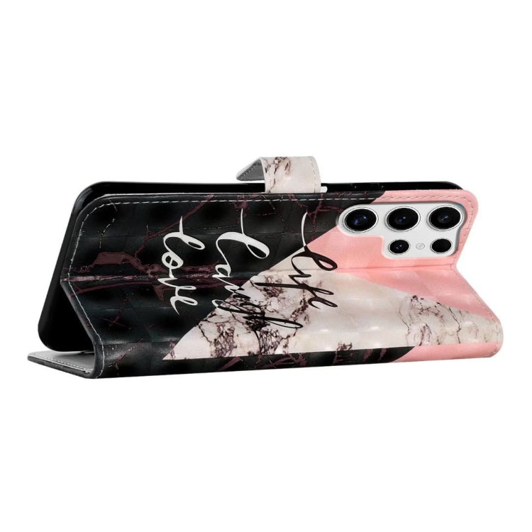 For Samsung Galaxy S25 Ultra 5G Oil Embossed 3D Drawing Leather Phone Case(Stitching Marble) - Galaxy S25 Ultra 5G Cases by PMC TechLife | Online Shopping South Africa | PMC TechLife | Buy Now Pay Later Mobicred