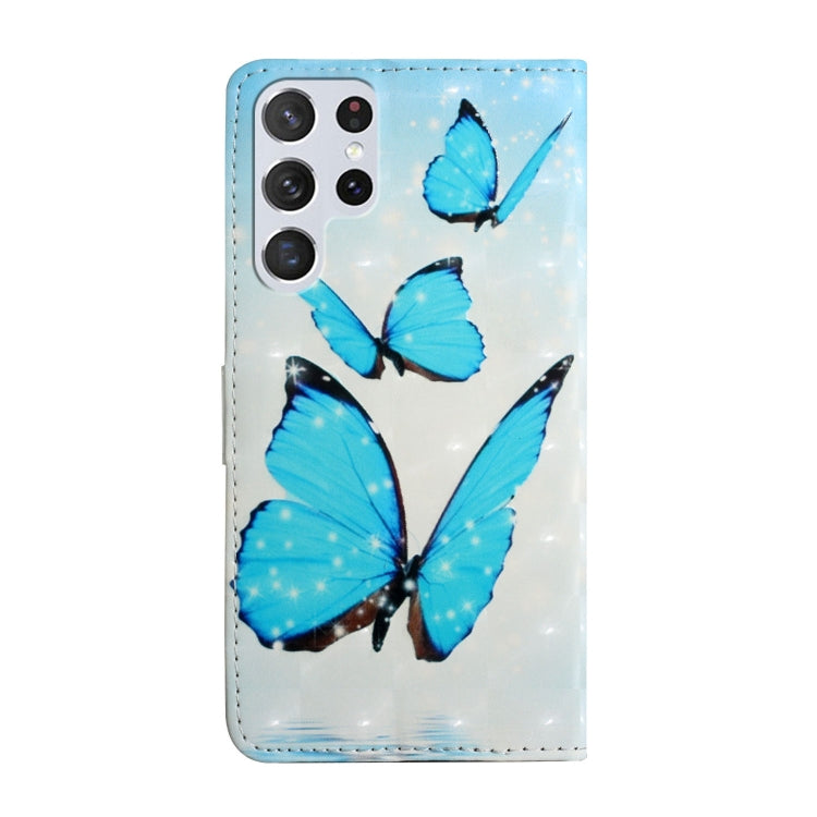 For Samsung Galaxy S25 Ultra 5G Oil Embossed 3D Drawing Leather Phone Case(3 Butterflies) - free shipping - PMC Jewellery - Order now!