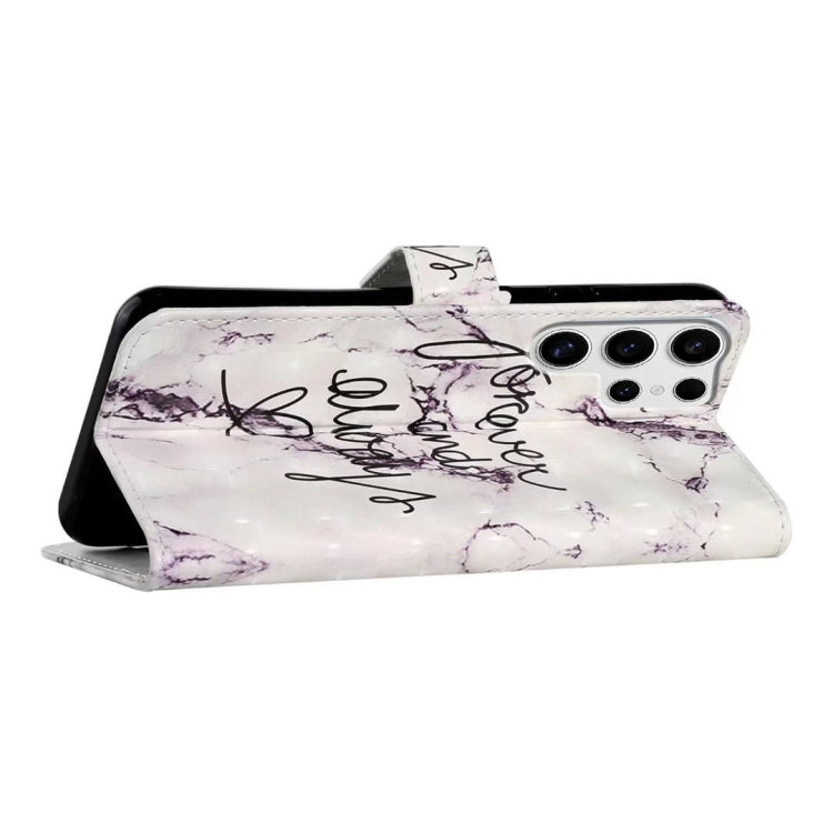 For Samsung Galaxy S25 Ultra 5G Oil Embossed 3D Drawing Leather Phone Case(Words Marble) - Galaxy S25 Ultra 5G Cases by PMC TechLife | Online Shopping South Africa | PMC TechLife | Buy Now Pay Later Mobicred