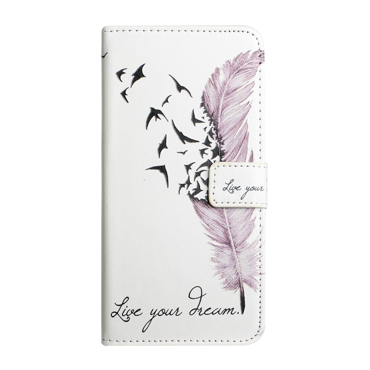 For Samsung Galaxy S25 Ultra 5G Oil Embossed 3D Drawing Leather Phone Case(Feather) - Galaxy S25 Ultra 5G Cases by PMC TechLife | Online Shopping South Africa | PMC TechLife | Buy Now Pay Later Mobicred