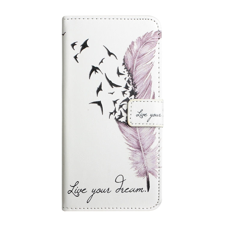 For Samsung Galaxy S25 Ultra 5G Oil Embossed 3D Drawing Leather Phone Case(Feather) - Galaxy S25 Ultra 5G Cases by PMC Jewellery | Online Shopping South Africa | PMC Jewellery | Buy Now Pay Later Mobicred