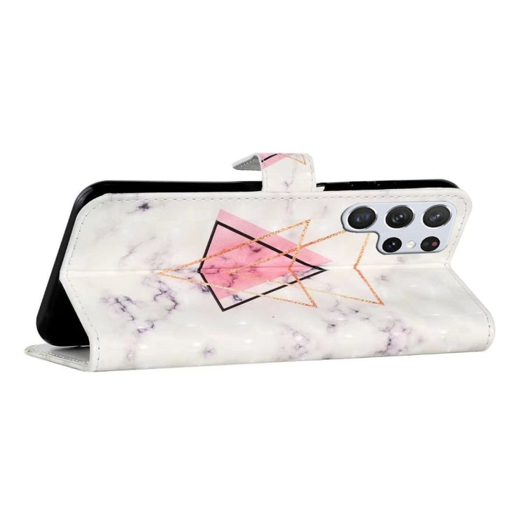 For Samsung Galaxy S25 Ultra 5G Oil Embossed 3D Drawing Leather Phone Case(Triangular Marble) - Galaxy S25 Ultra 5G Cases by PMC TechLife | Online Shopping South Africa | PMC TechLife | Buy Now Pay Later Mobicred