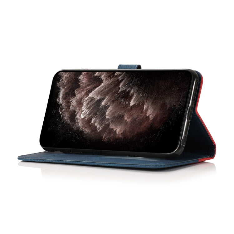 For Samsung Galaxy S25 Ultra 5G Dual-color Stitching Leather Phone Case(Red Blue) - Galaxy S25 Ultra 5G Cases by PMC TechLife | Online Shopping South Africa | PMC TechLife | Buy Now Pay Later Mobicred