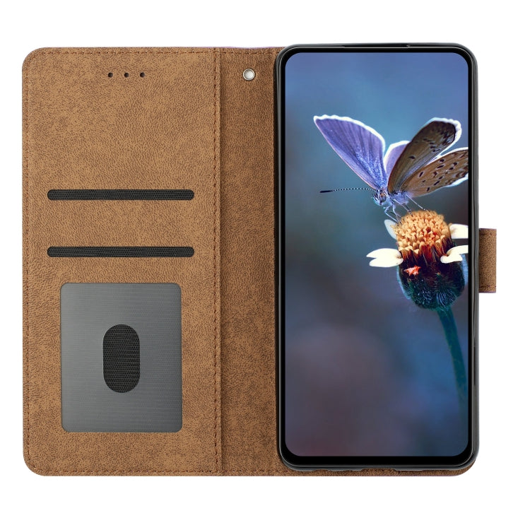 For Samsung Galaxy S25+ 5G Seven Butterflies Embossed Leather Phone Case(Brown) - Galaxy S25+ 5G Cases by PMC Jewellery | Online Shopping South Africa | PMC Jewellery | Buy Now Pay Later Mobicred