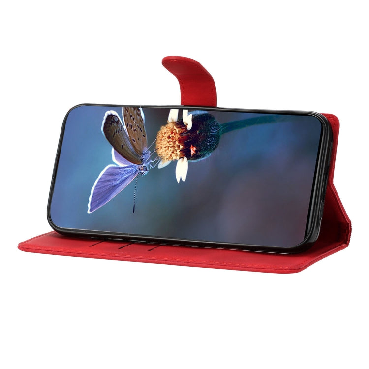For Samsung Galaxy S25+ 5G Cherry Blossom Butterfly Skin Feel Embossed PU Phone Case(Red) - Galaxy S25+ 5G Cases by PMC Jewellery | Online Shopping South Africa | PMC Jewellery | Buy Now Pay Later Mobicred