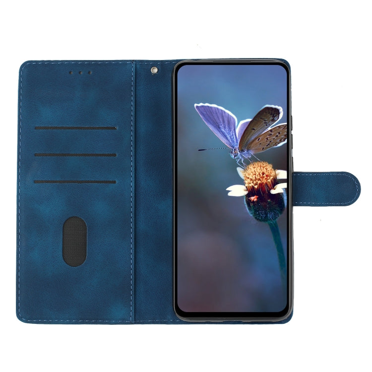 For Samsung Galaxy S25+ 5G Cherry Blossom Butterfly Skin Feel Embossed PU Phone Case(Blue) - Galaxy S25+ 5G Cases by PMC Jewellery | Online Shopping South Africa | PMC Jewellery | Buy Now Pay Later Mobicred