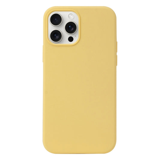 For iPhone 16 Pro Liquid Silicone Phone Case(Yellow) - iPhone 16 Pro Cases by PMC Jewellery | Online Shopping South Africa | PMC Jewellery | Buy Now Pay Later Mobicred