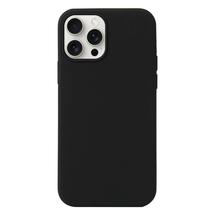 For iPhone 16 Pro Max Liquid Silicone Phone Case(Black) - iPhone 16 Pro Max Cases by PMC Jewellery | Online Shopping South Africa | PMC Jewellery | Buy Now Pay Later Mobicred