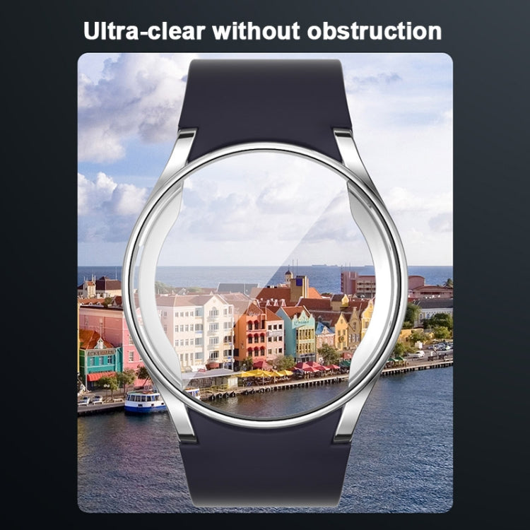 For Samsung Galaxy Watch FE 40mm Full Coverage Electroplated TPU Watch Protective Case(Transparent) - Watch Cases by PMC TechLife | Online Shopping South Africa | PMC TechLife | Buy Now Pay Later Mobicred