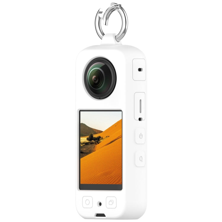 For Insta360 X3 Portable Silicone Protective Case(White) - Case & Bags by PMC Jewellery | Online Shopping South Africa | PMC Jewellery | Buy Now Pay Later Mobicred