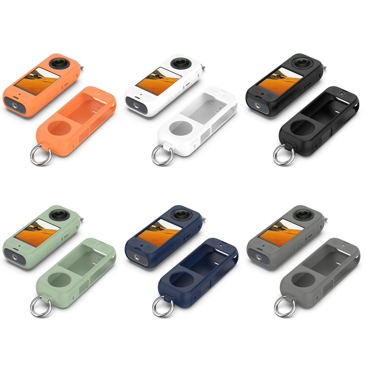 For Insta360 X3 Portable Silicone Protective Case(Orange) - Case & Bags by PMC TechLife | Online Shopping South Africa | PMC TechLife | Buy Now Pay Later Mobicred