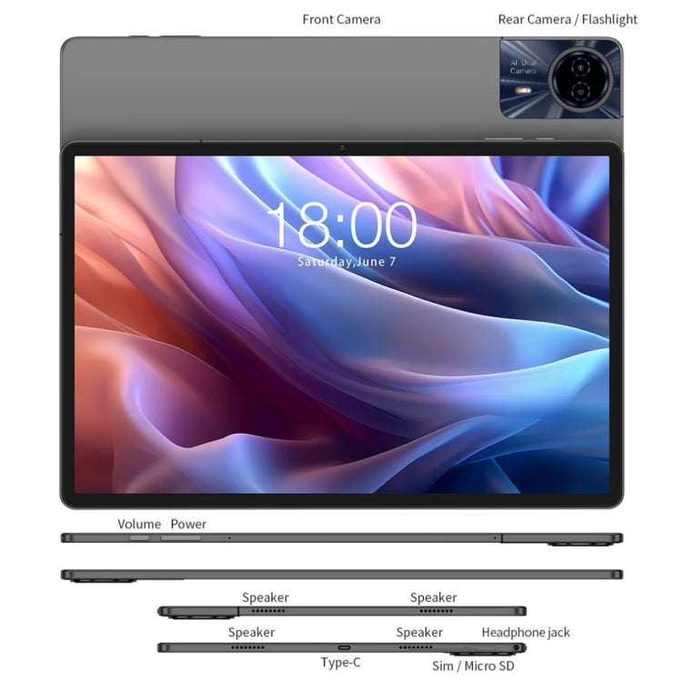 Teclast T65 Max Tablet PC 13 inch, 8GB+256GB,  Android 14 MediaTek Helio G99 Octa Core, 4G LTE Dual SIM - TECLAST by TECLAST | Online Shopping South Africa | PMC Jewellery | Buy Now Pay Later Mobicred